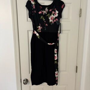 Stop Staring Chic Black Floral Dress
